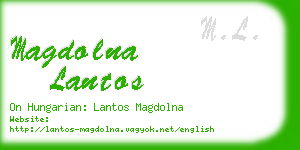 magdolna lantos business card